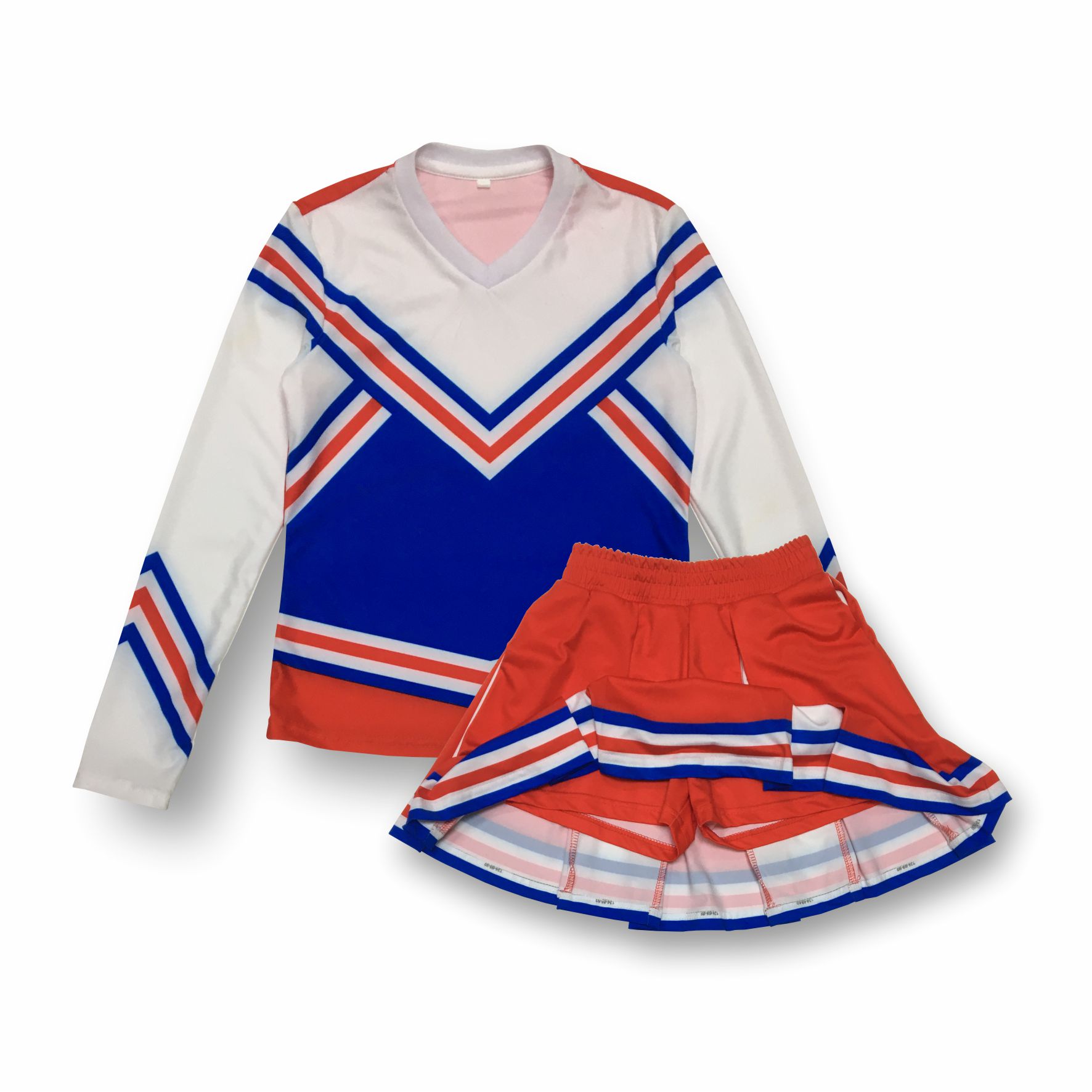 Лонгслив, юбка-шорты