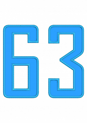 Номер на спину (сублимация) 25х25 см