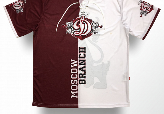 Футболка с шнуровкой ХК "Динамо Рига" (М408)